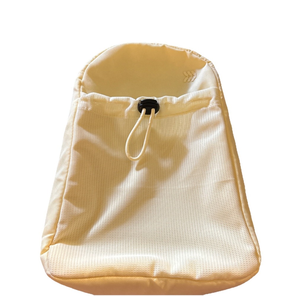 Butter Yellow Lunch Bag, Polyester, Insulated, Mesh Pockets, Zipper Cooler Box
